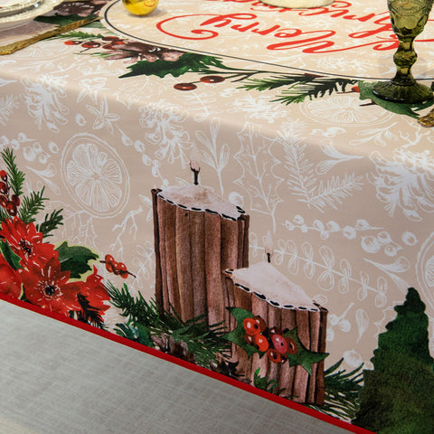 LOSIVISHE wrinkle-resistant tablecloth dries quickly after washing.