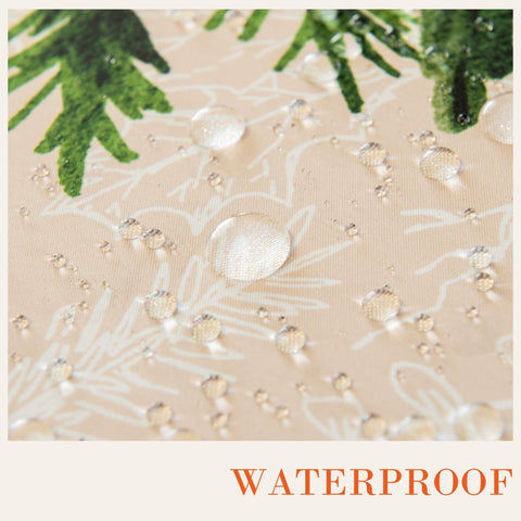 LOSIVISHE winter florals on beige background enhance indoor and outdoor Xmas decor.