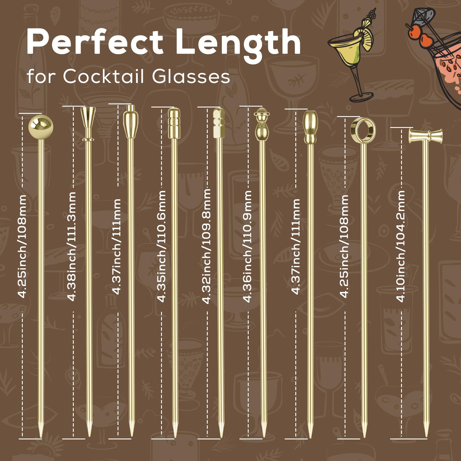 Losneg gold picks complement charcuterie and cheese boards.