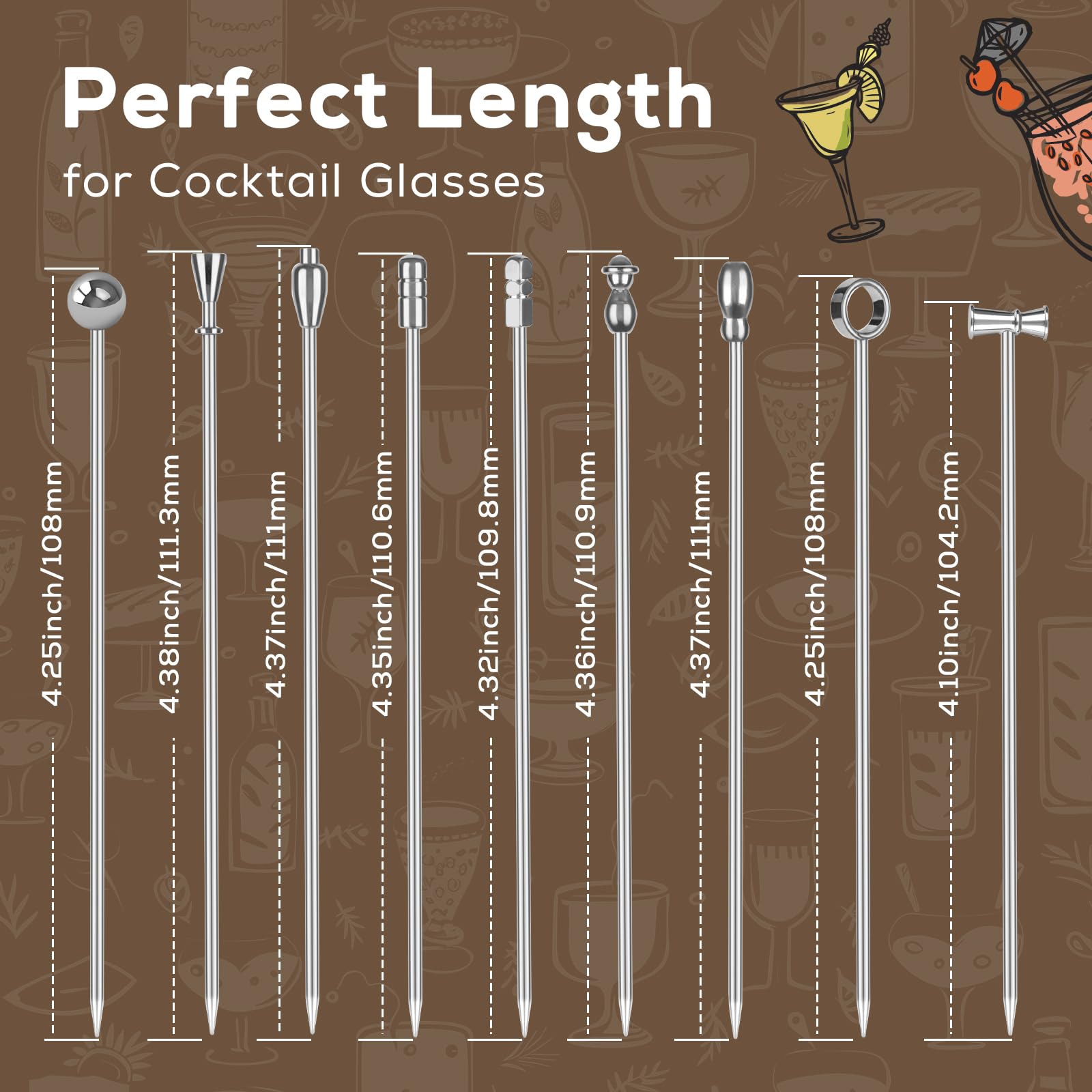 Losneg garnish setup highlights practical tail shape to identify glasses