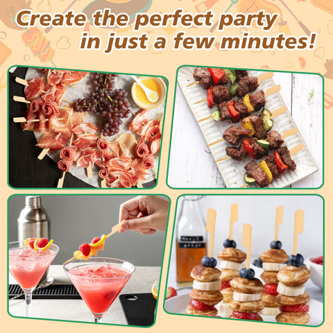 Losneg natural bamboo skewers offer a food-safe alternative