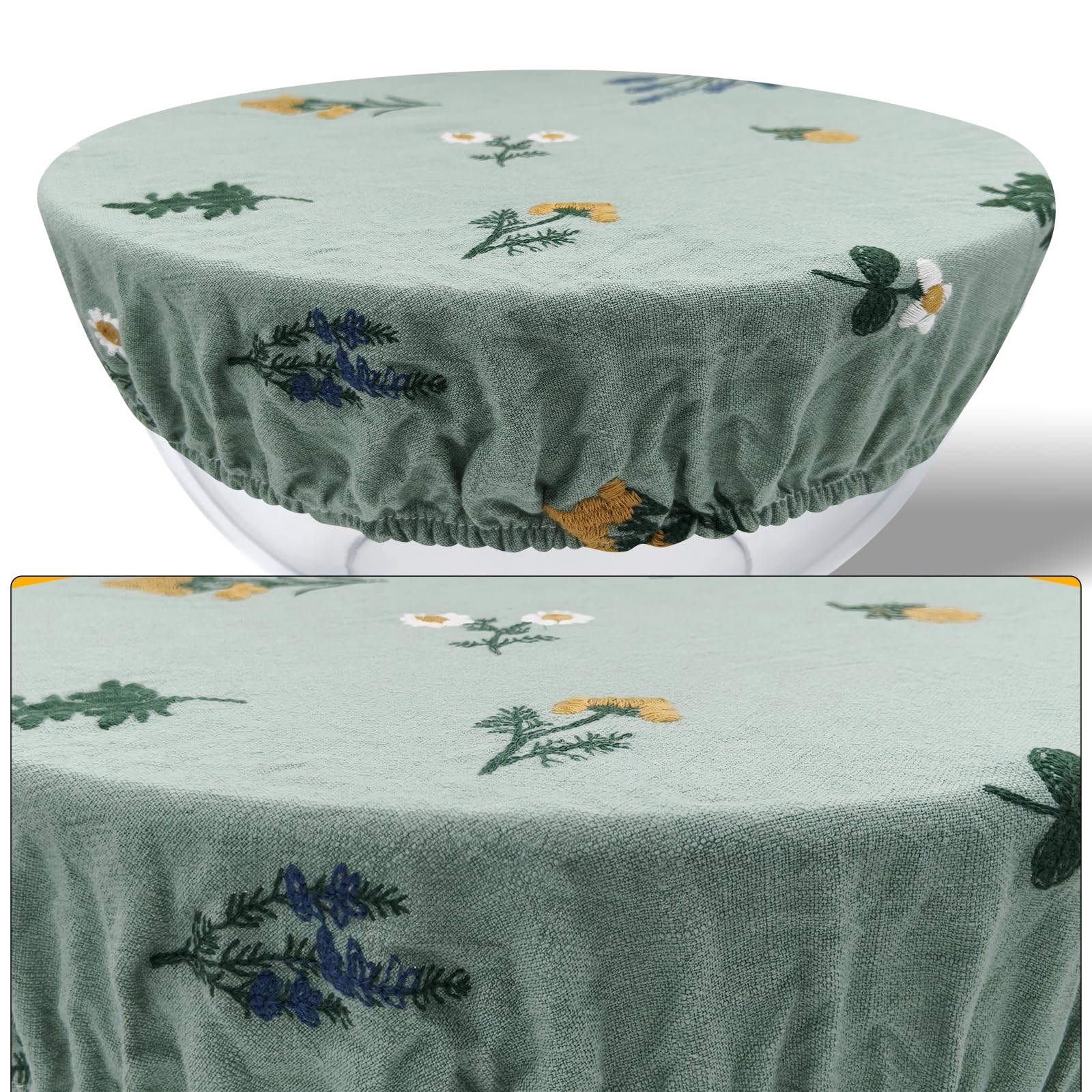 Lospara floral embroidery detail adds decorative touch to dough covering