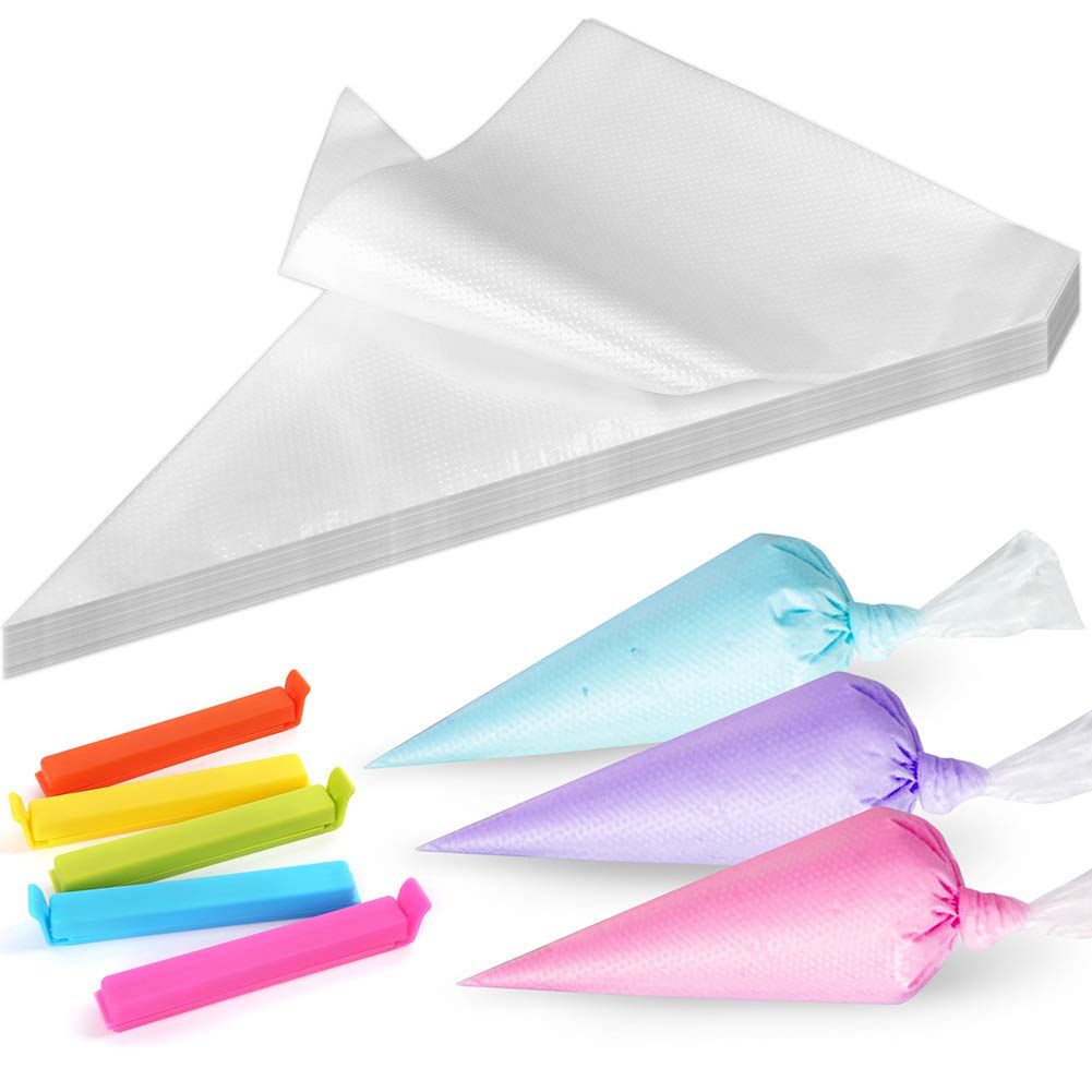 LotFancy 500Pcs 10 inch piping bags ready for decorating.