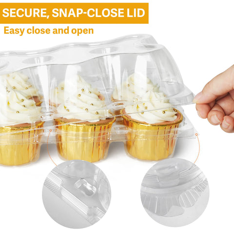 LotFancy six-tab lid locks secure content for travel and display.
