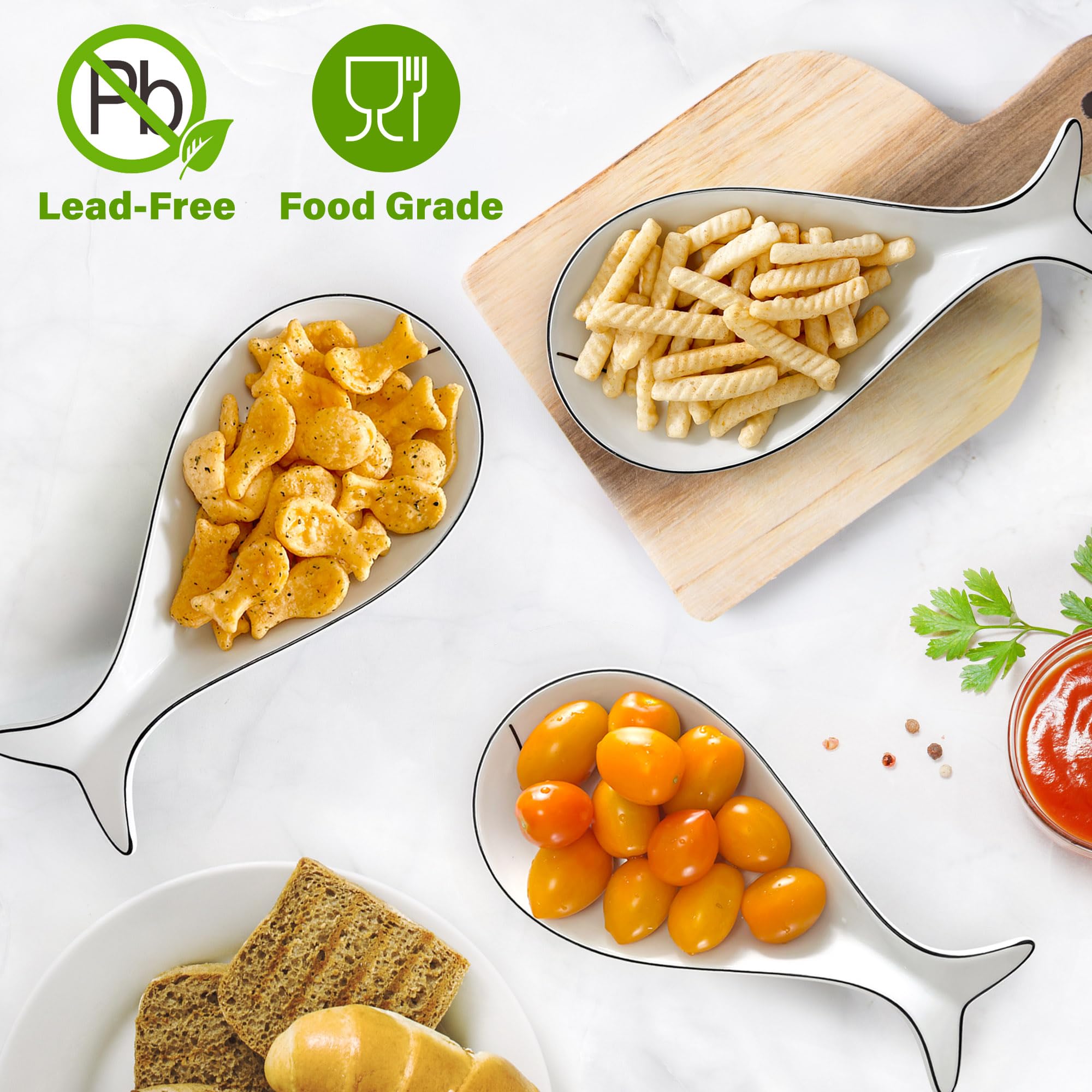LotFancy ceramic spoon rest features easy-clean surface for quick after-use wipe.
