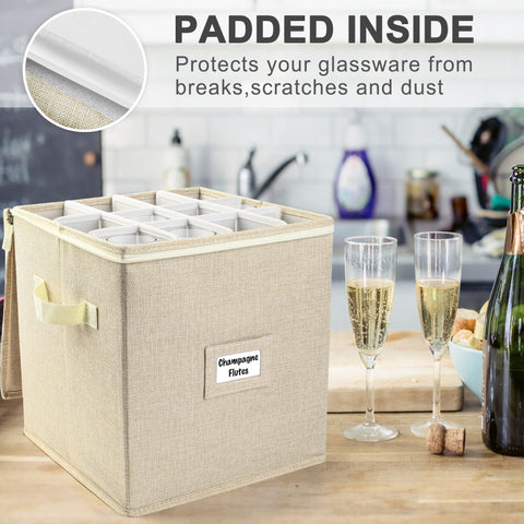 LotFancy compact stackable drinkware case is ideal for events or daily use.