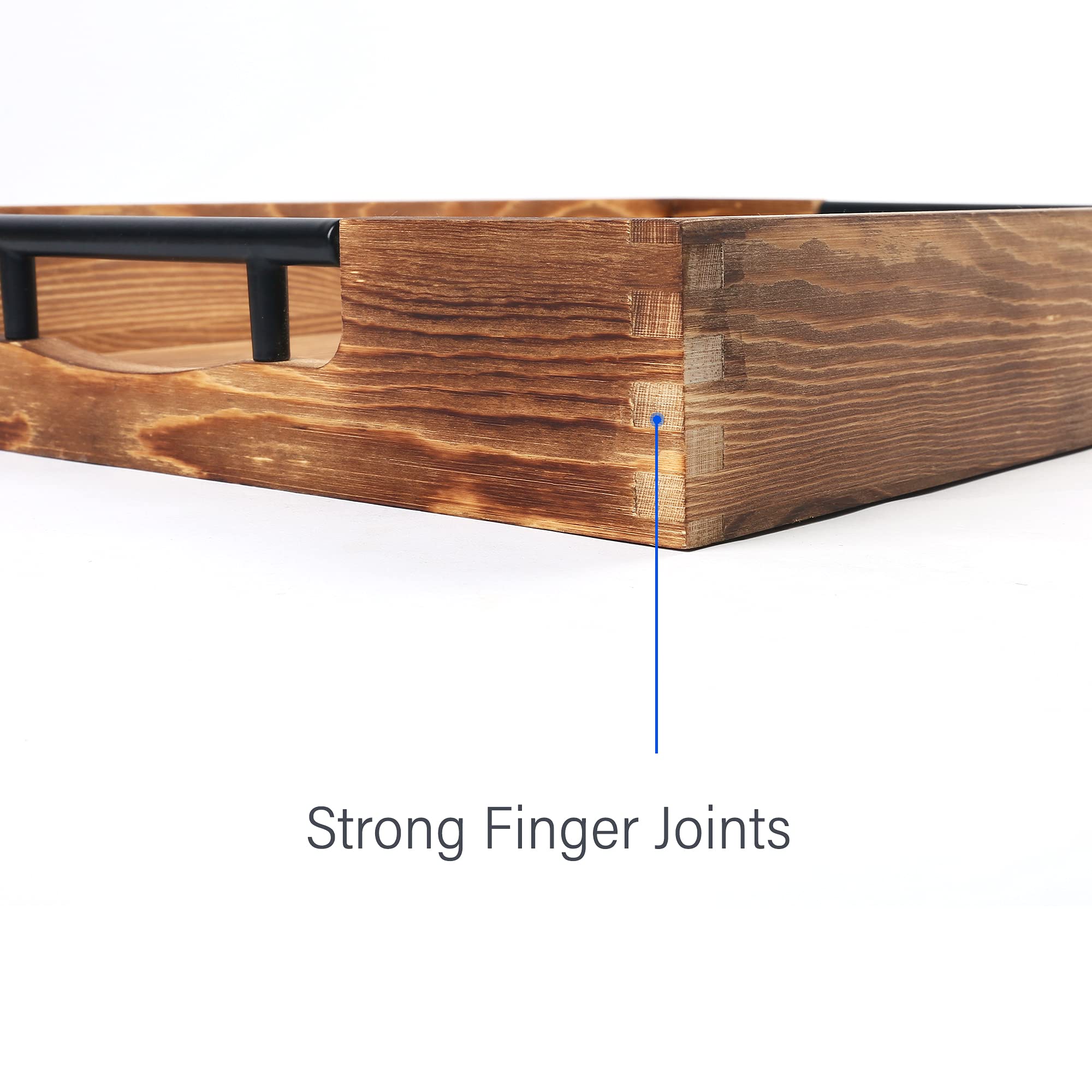 LotFancy ergonomic handles make carrying this tray effortless.