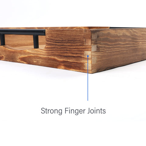 LotFancy ergonomic handles make carrying this tray effortless.