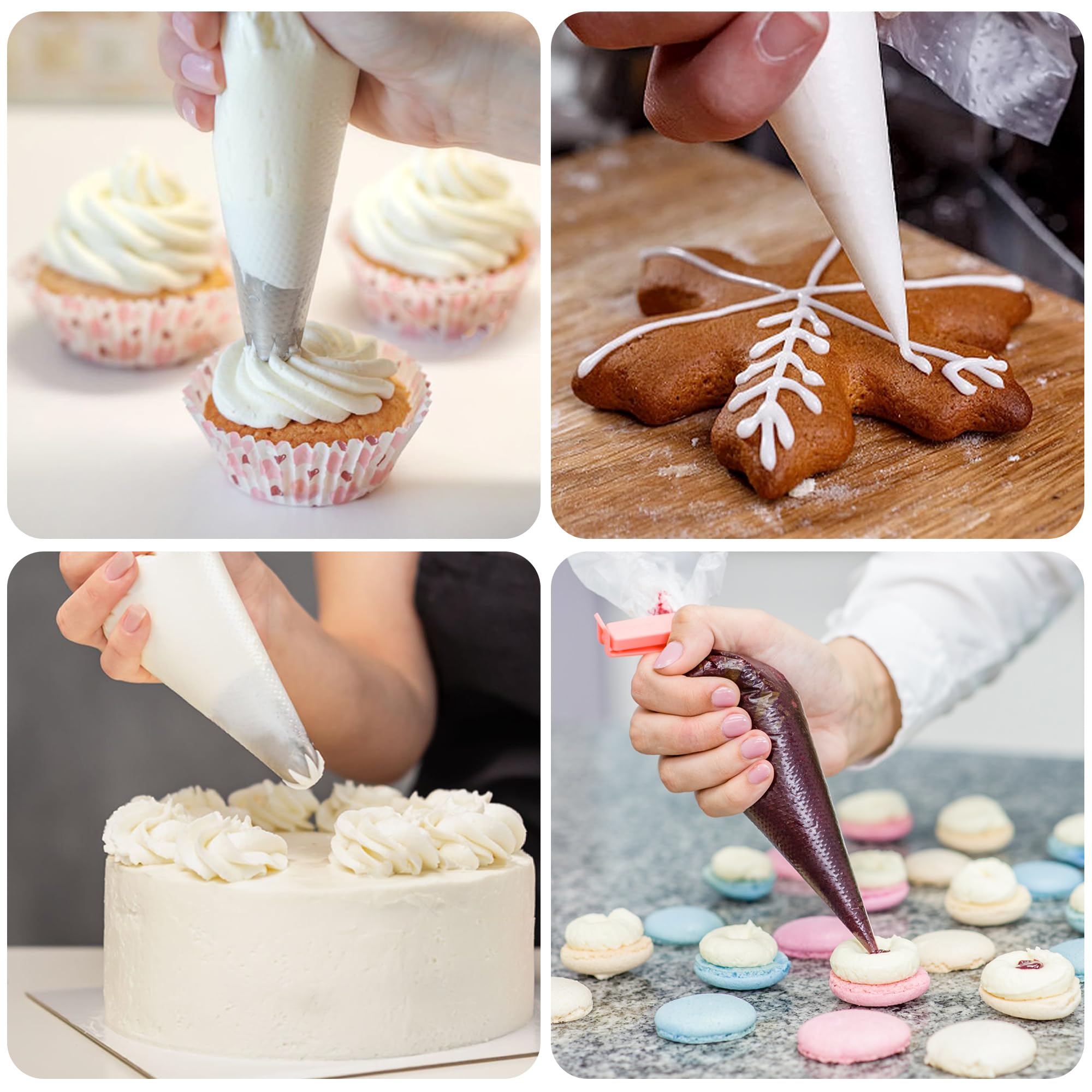 LotFancy hot and cold frosting compatibility for versatile decorating.