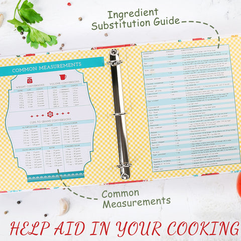 LotFancy tabbed dividers help you categorize recipes at a glance.