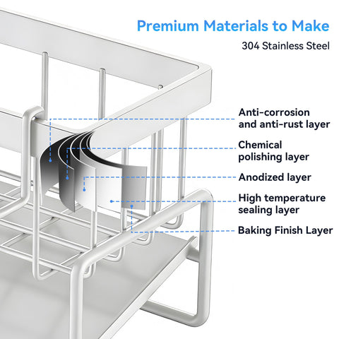 Lotgnimry sponge holder side view keeps the countertop tidy and stays within easy reach.