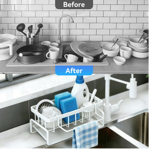 Lotgnimry sponge holder with its dispensing area keeps soap within reach.