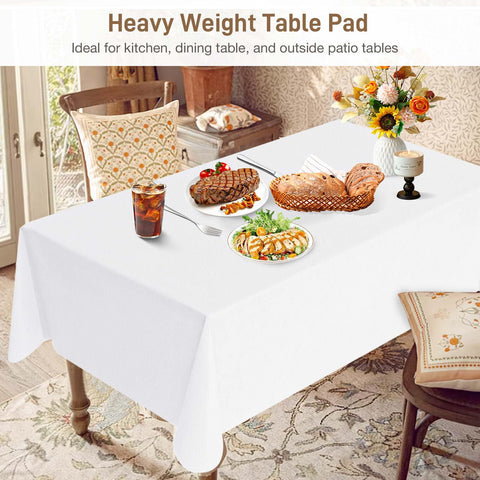 LotuFlor table protector used under a tablecloth for a refined look