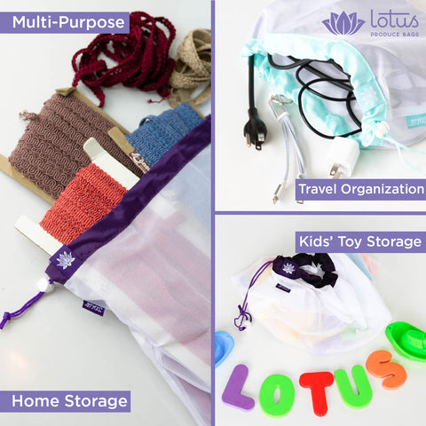 Lotus breathable fridge bags promote airflow and freshness.