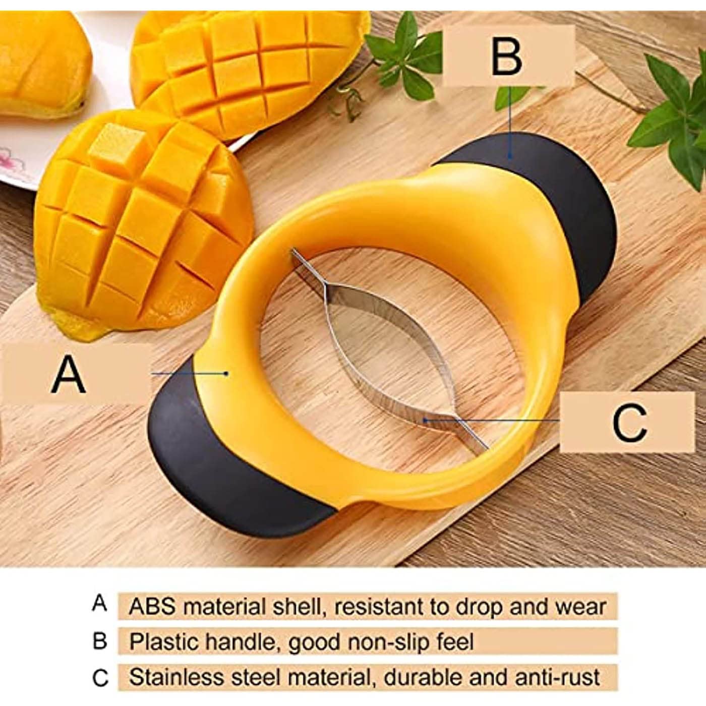 Louis Felt mango slicer orange gift-ready kitchen tool for fruit lovers
