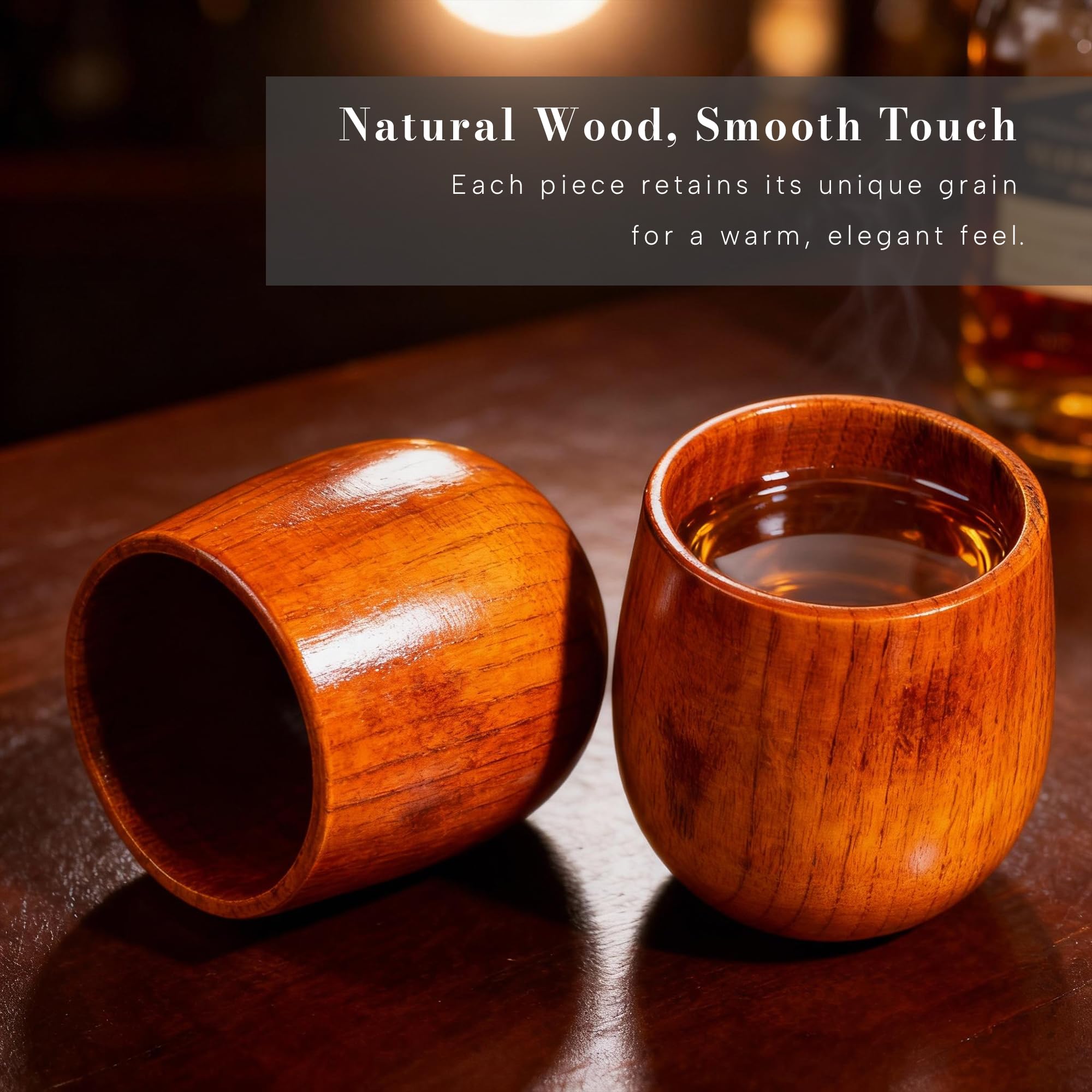 Lounbfun oak wood grain tumbler showcasing natural patterns and warmth