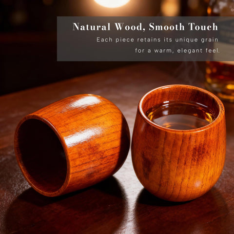 Lounbfun oak wood grain tumbler showcasing natural patterns and warmth
