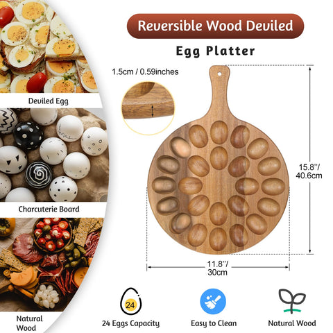 Lounsweer acacia wood charcuterie board ready for cheese and meats.