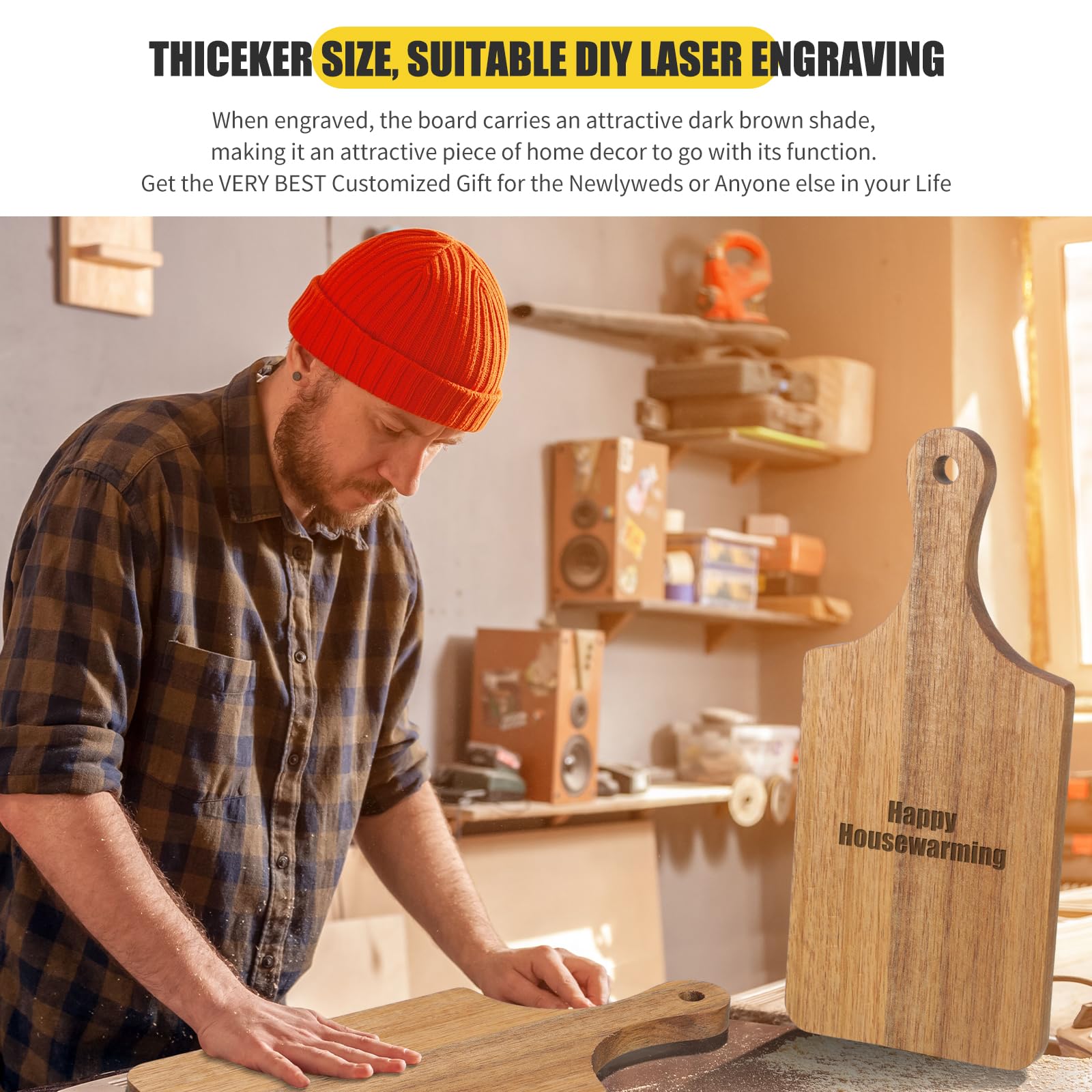 Lounsweer laser-engrave-ready board ideal for personalized gifts.