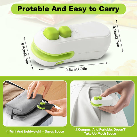 Loupai portable bag sealer helps keep snacks fresh on the go.