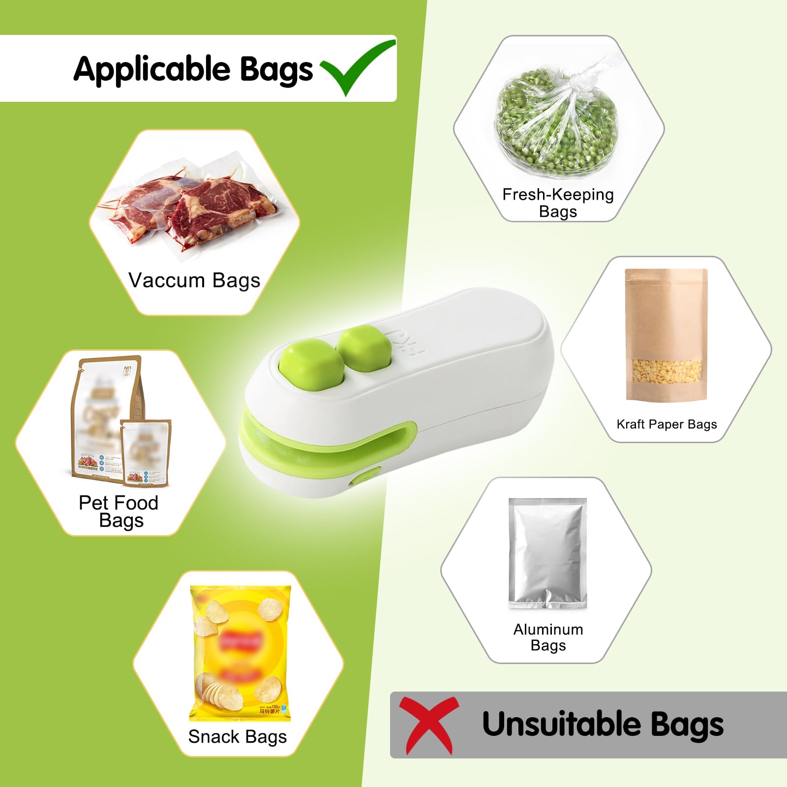 Loupai portable compact sealer ideal for travel.