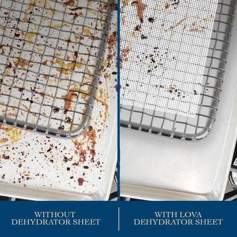 Lova fine-mesh liner supports berries for even drying