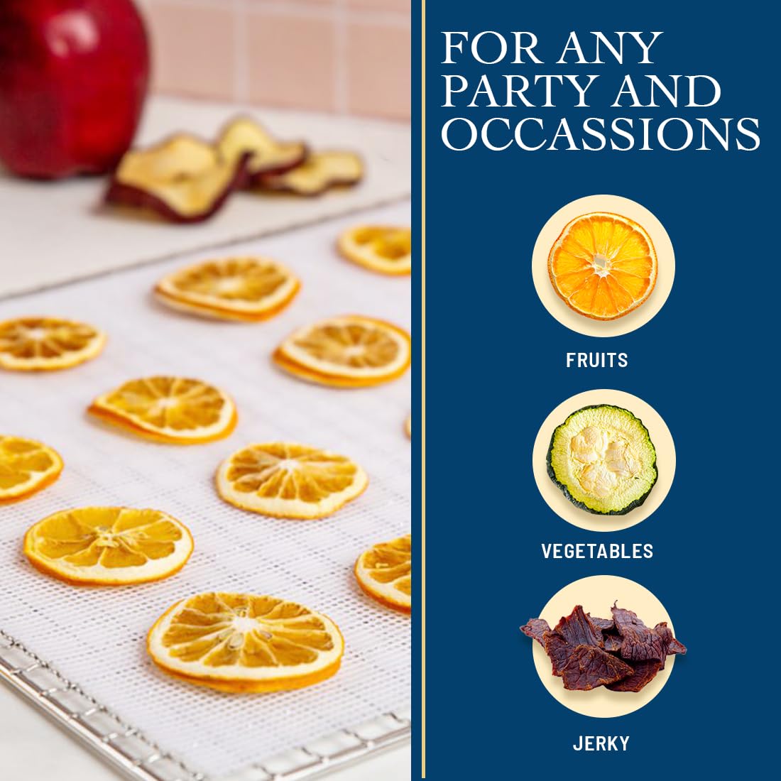Lova liners fit Excalibur, Cosori, and Magic Mill trays for versatile use
