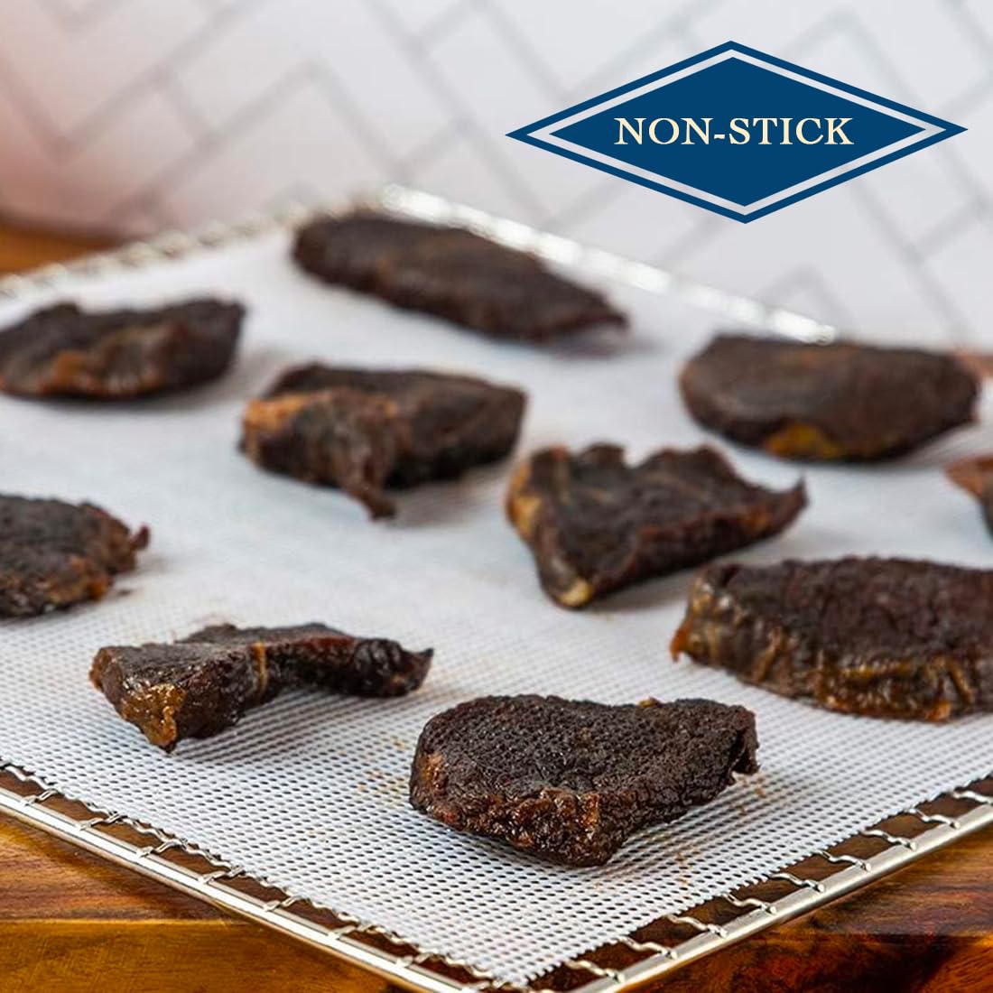 Lova sheet keeps herbs flat and intact during dehydration