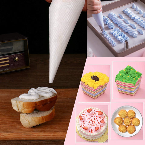 LoveBB cake decorating bags in action for cake and cookie detailing.