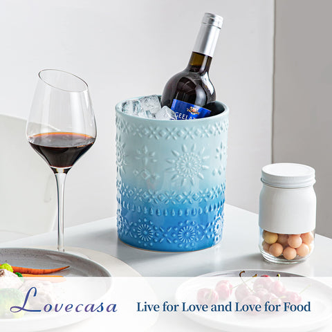 Smooth glaze resists scratches and wipes clean with a damp cloth.