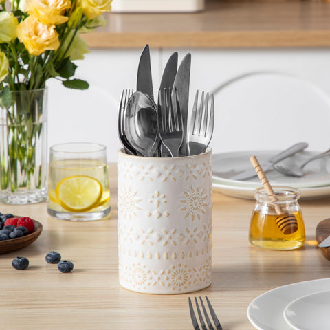 LOVECASA countertop organization with two holders for utensils