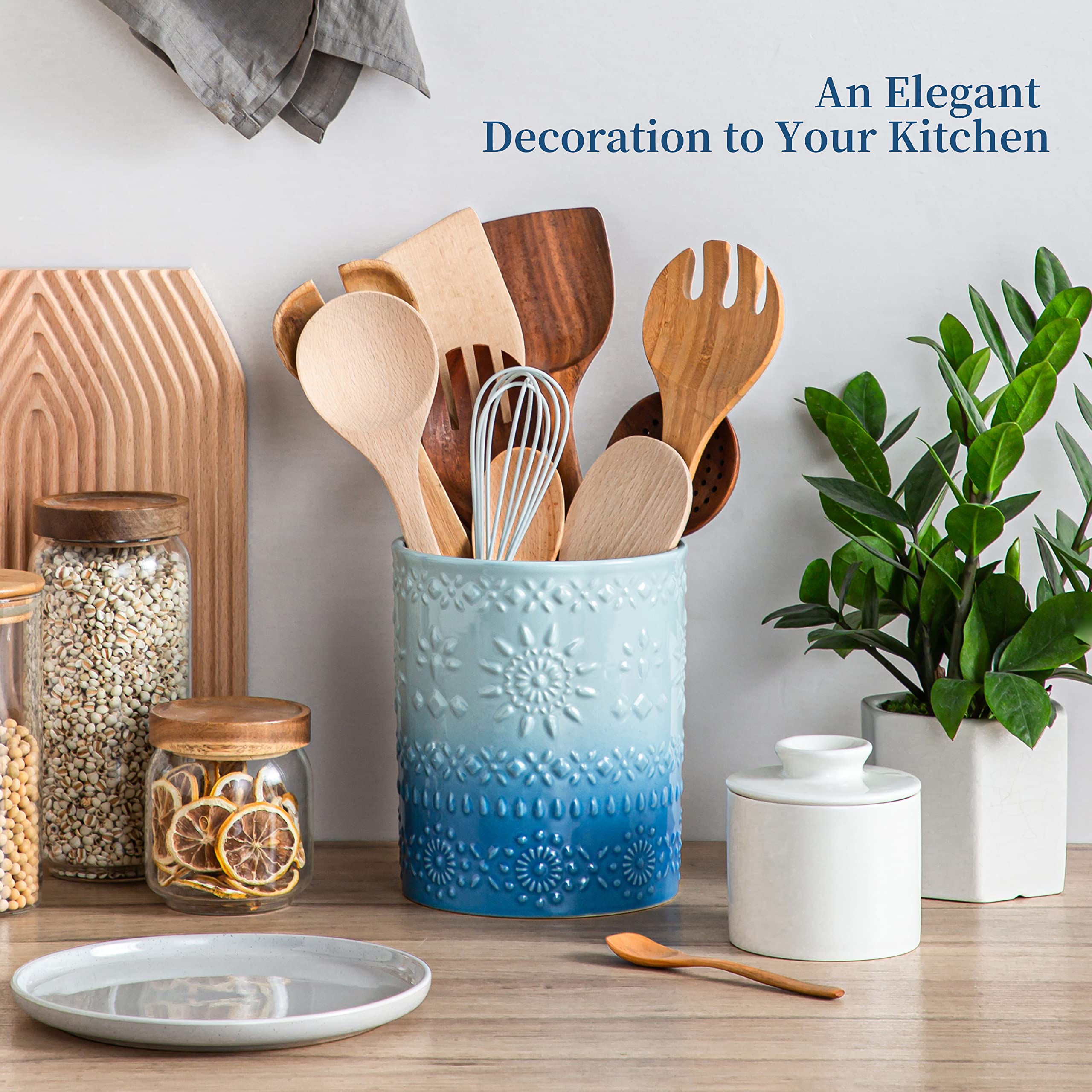 A stylish kitchen accent suited for occasions like weddings or housewarmings.
