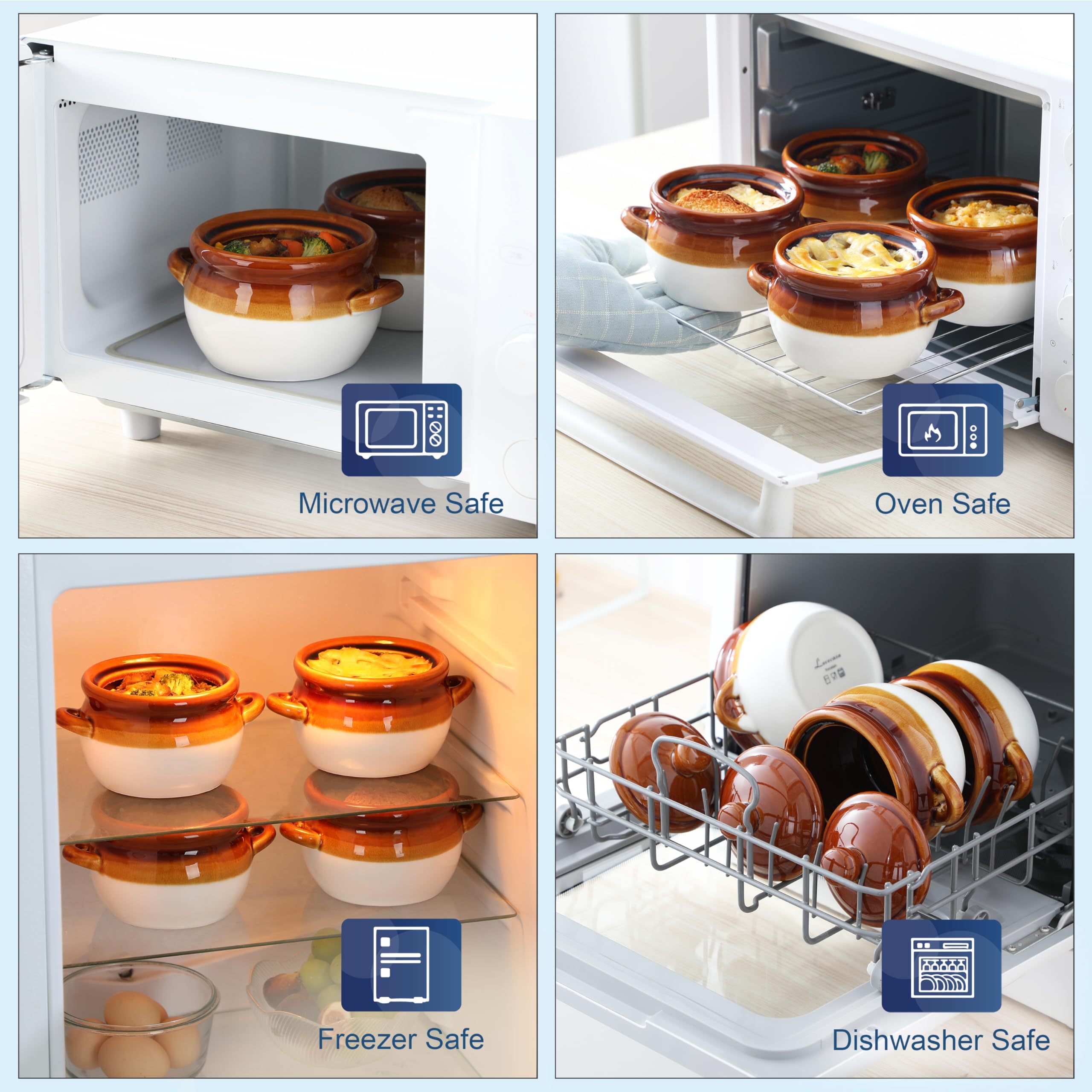 LOVECASA oven-safe bowl keeps dishes warm at table.