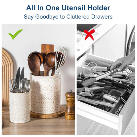 LOVECASA 2-pack provides versatile kitchen organization with farmhouse charm