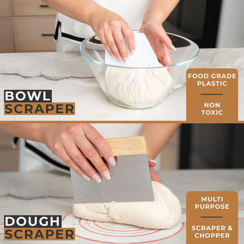 LoveHaven dough scraper for quick, clean dough handling.