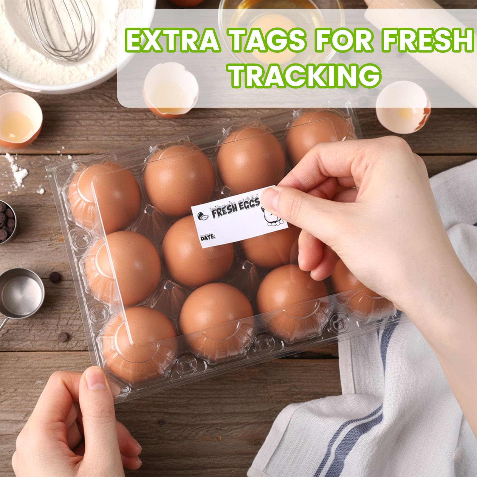 LOVEINUSA 60-pack egg cartons help farms and markets handle large quantities
