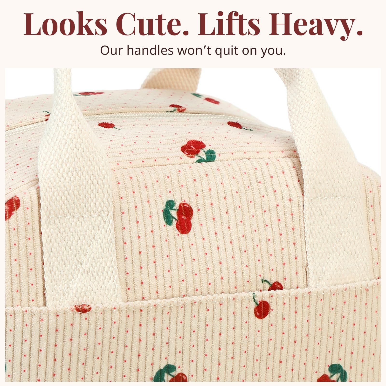 LOVELYWIND lunch bag bottom stance demonstrates upright design for organized transport