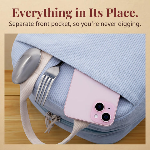 LOVELYWIND upright structured design helps the bag stay organized