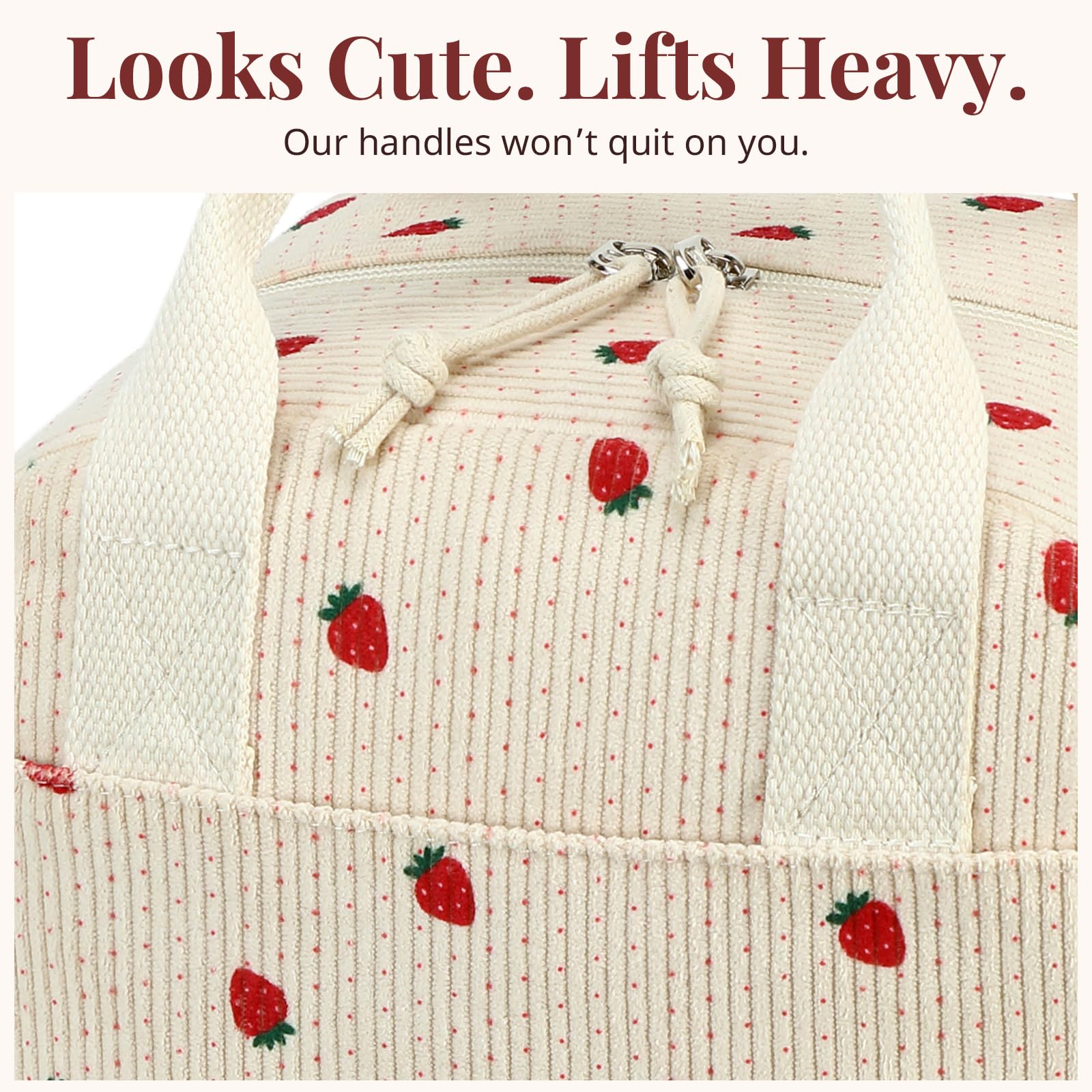 LOVELYWIND water-repellent exterior protects contents from light rain or splashes.