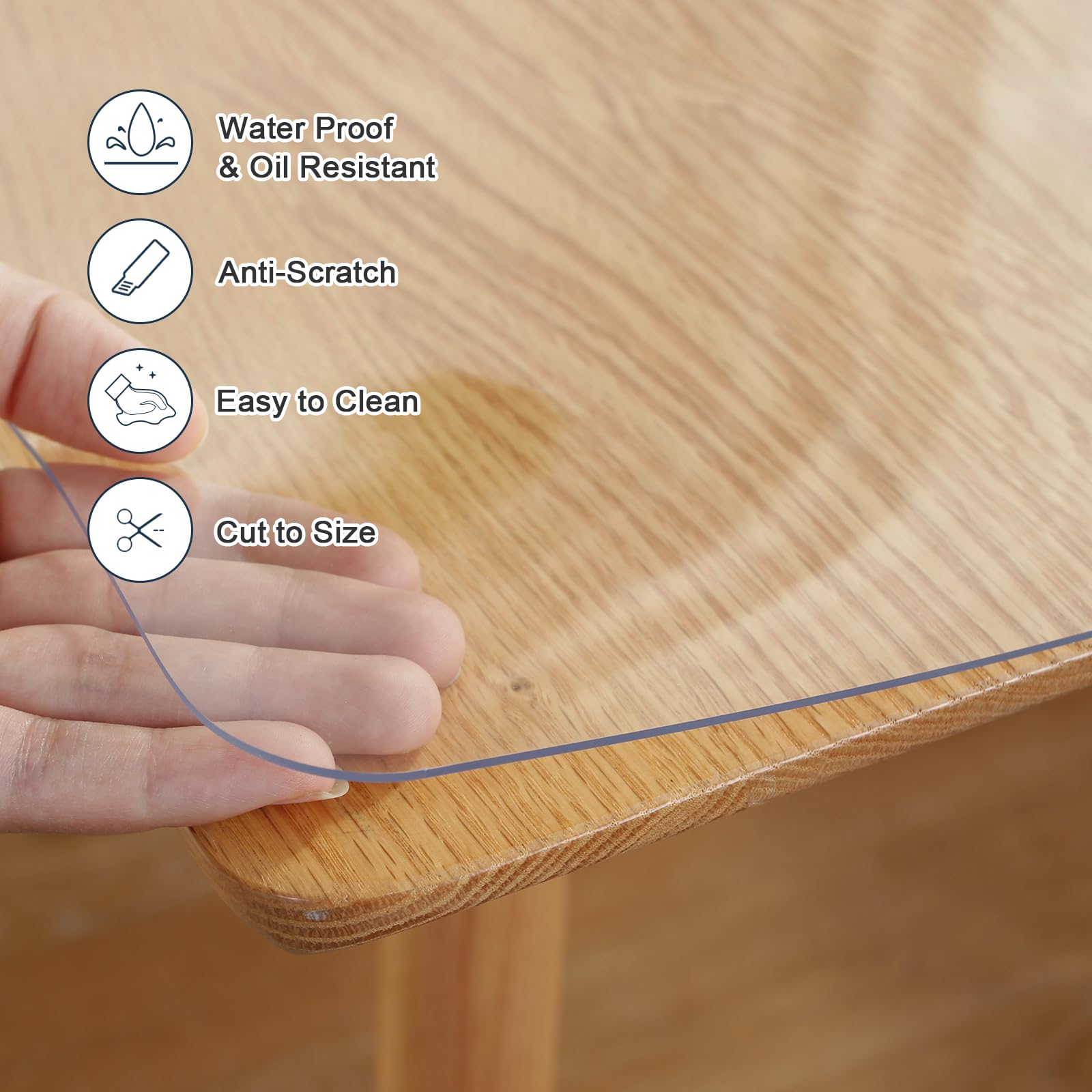 LovePads 2mm thick clear cover offers sturdy surface protection.