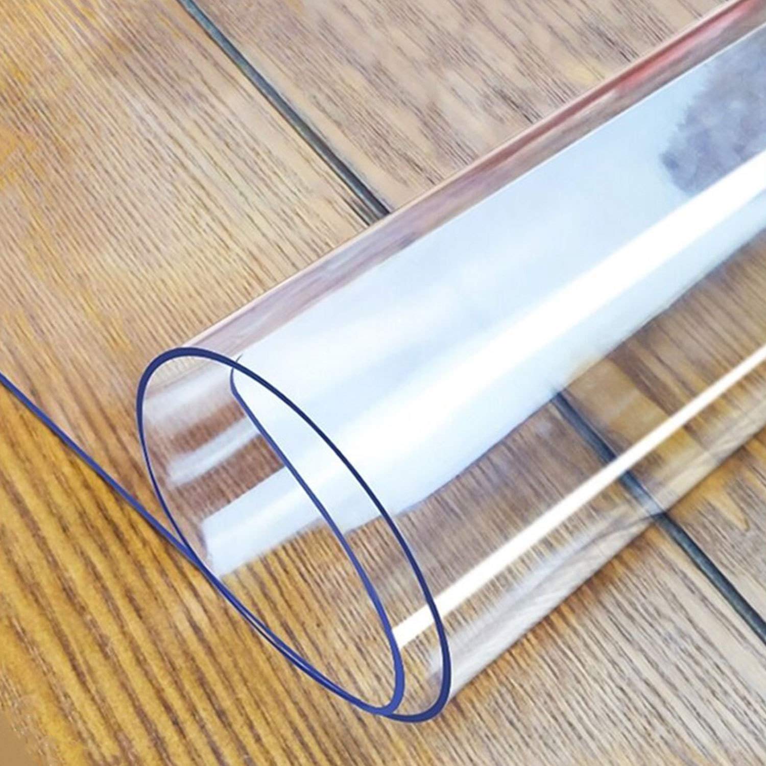 LovePads clear table cover packaged protects surfaces from spills and stains.