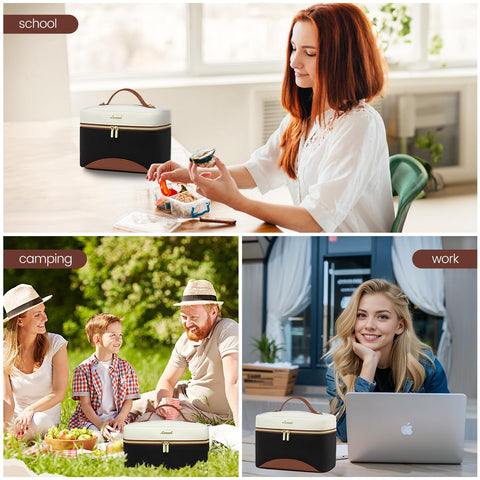 LOVEVOOK durable leather-handle provides easy carrying options