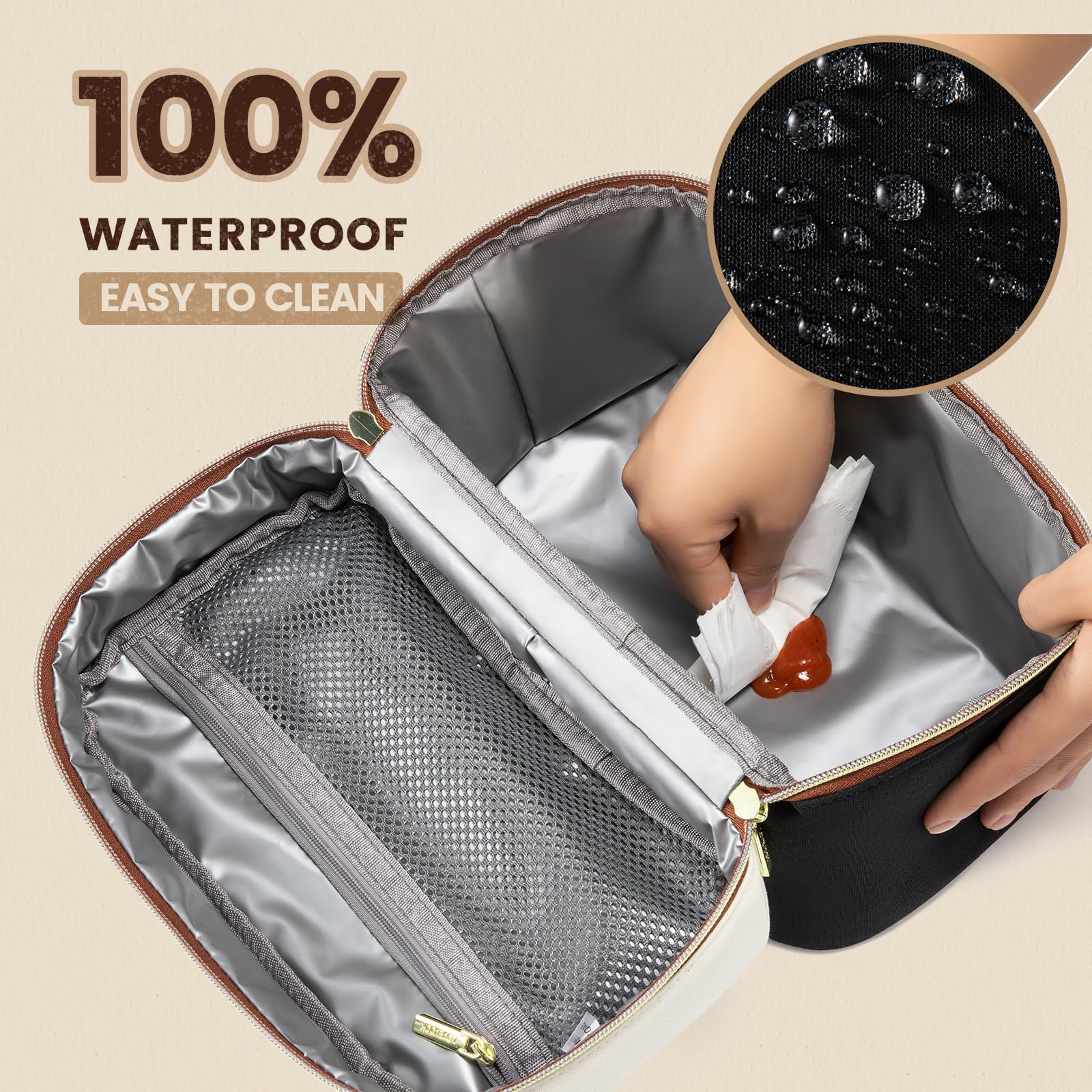 LOVEVOOK large 6.5L capacity fits two lunch boxes for work