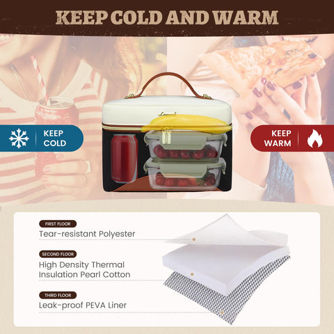 LOVEVOOK leakproof EVA lining keeps interiors clean during commutes