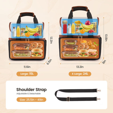 LOVEVOOK adjustable shoulder strap offers comfortable hands-free carrying.