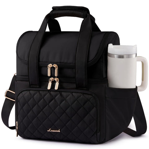 LOVEVOOK insulated lunch bag opening for quick meal access on the go.
