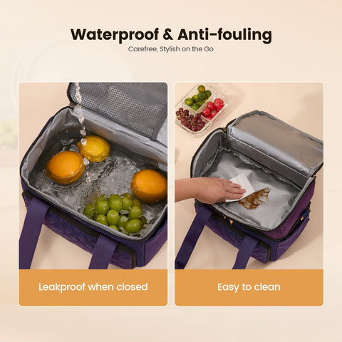 LOVEVOOK side pocket with cup holder fits a 40oz bottle.