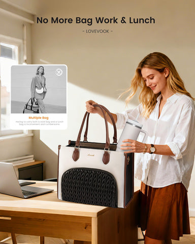 LOVEVOOK laptop compartment fits up to 15.6 inches for on-the-go professionals.