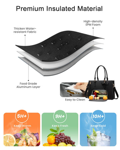 LOVEVOOK large-capacity bag ready for laptops, lunch, and daily essentials