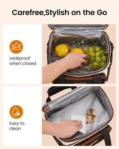 LOVEVOOK lunch bag with adjustable strap for comfortable daily carry.